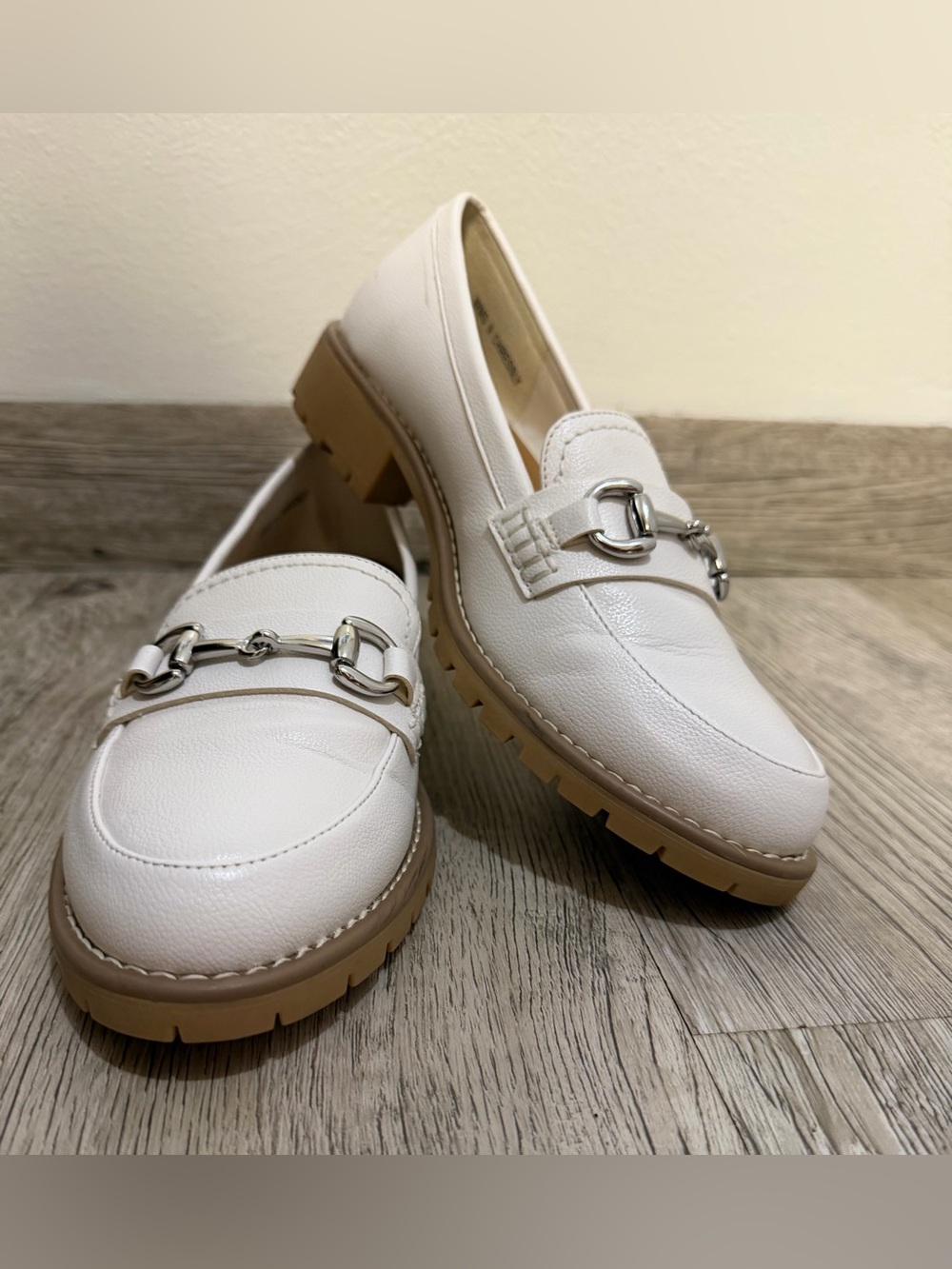Dolce Vita White Loafers